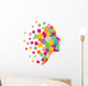 Colorful Tessalated Face Wall Decal