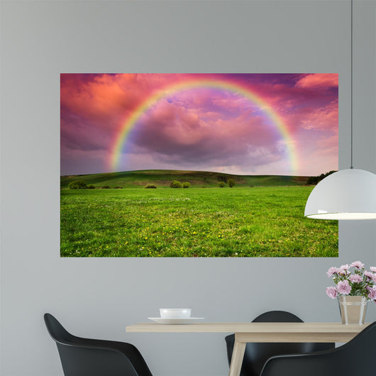 Rainbow in the Storm Wall Mural