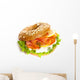 Smoked Salmon Bagel Wall Decal