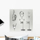 Golf. Vintage golf. Vector Golfing Champion Wall Decal