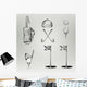 Golf. Vintage golf. Vector Golfing Champion Wall Decal
