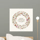 Vintage Christmas Wreath Greeting