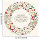 Vintage Christmas Wreath Greeting