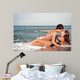 guy kiss his girlfriend Wall Mural