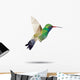 hummingbird origami (geometric style). colibri illustration of a Wall Decal
