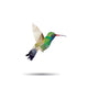 hummingbird origami (geometric style). colibri illustration of a Wall Decal
