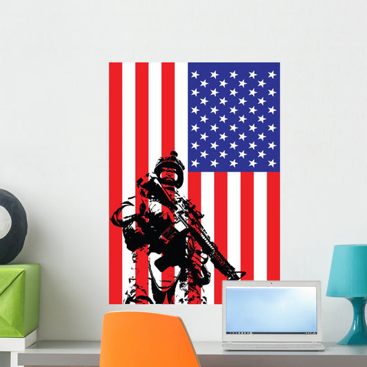 Vector Illustration Us Marine