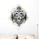 Warrior skull Wall Decal