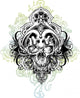 Warrior skull Wall Decal