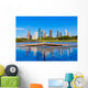 Houston skyline and Memorial reflection Texas US Wall Mural