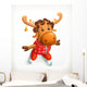 Reindeer, vector icon Wall Decal