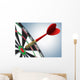 Darts in bull's-eye Wall Mural