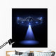 Flying Saucer Is Lighting Wall Decal