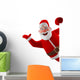 Cheerful 3D Model Santa Wall Decal