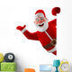 Cheerful 3D Model Santa Wall Decal