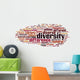 Diversity Word Cloud Concept Wall Decal