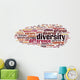 Diversity Word Cloud Concept Wall Decal