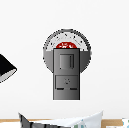 free parking meter Wall Decal