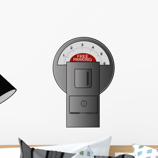 free parking meter Wall Decal