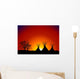 Tepee Sunset Wall Mural