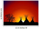 Tepee Sunset Wall Mural