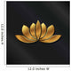 Luxury Gold Lotus Plant Image. Wall Mural