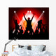 rock musicians silhouette Wall Mural