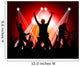 rock musicians silhouette Wall Mural