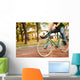 Man on bike Wall Mural