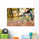 Man on bike Wall Mural