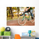 Man on bike Wall Mural