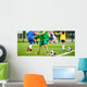 kids playing football soccer match Wall Mural