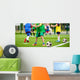 kids playing football soccer match Wall Mural