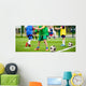 kids playing football soccer match Wall Mural