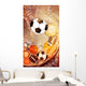 Sport balls background Wall Mural