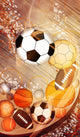 Sport balls background Wall Mural