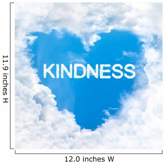 kindness word inside love cloud blue sky only Wall Mural
