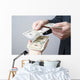 Money in the hands of the people Wall Mural