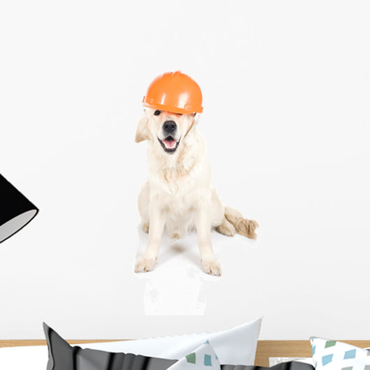 Construction dog Wall Decal