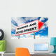 Training and Development on Red Road Sign. Wall Mural