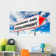 Training and Development on Red Road Sign. Wall Mural