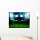 stadium lights at night and stadium Wall Mural