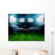 stadium lights at night and stadium Wall Mural