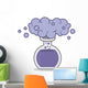 Chemistry beaker with purple smoke reaction Wall Decal