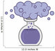Chemistry beaker with purple smoke reaction Wall Decal
