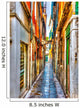Narrow stone made street at Venice Italy. HDR processed Wall Mural