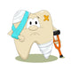 Diseased tooth Wall Decal