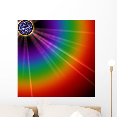 Sp3 Astronomy Wall Mural shown on a wall