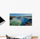 Beautiful vibrant panorama picture with a view on icelandic wate Wall Mural