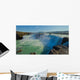 Beautiful vibrant panorama picture with a view on icelandic wate Wall Mural